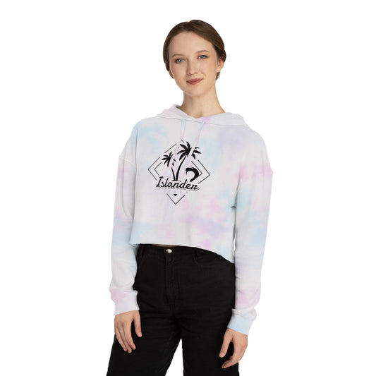 Cropped Hoodie — Women's Tropical Cropped Hoodie 03