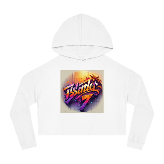 Tropical Vibes Cropped Hoodie for Women